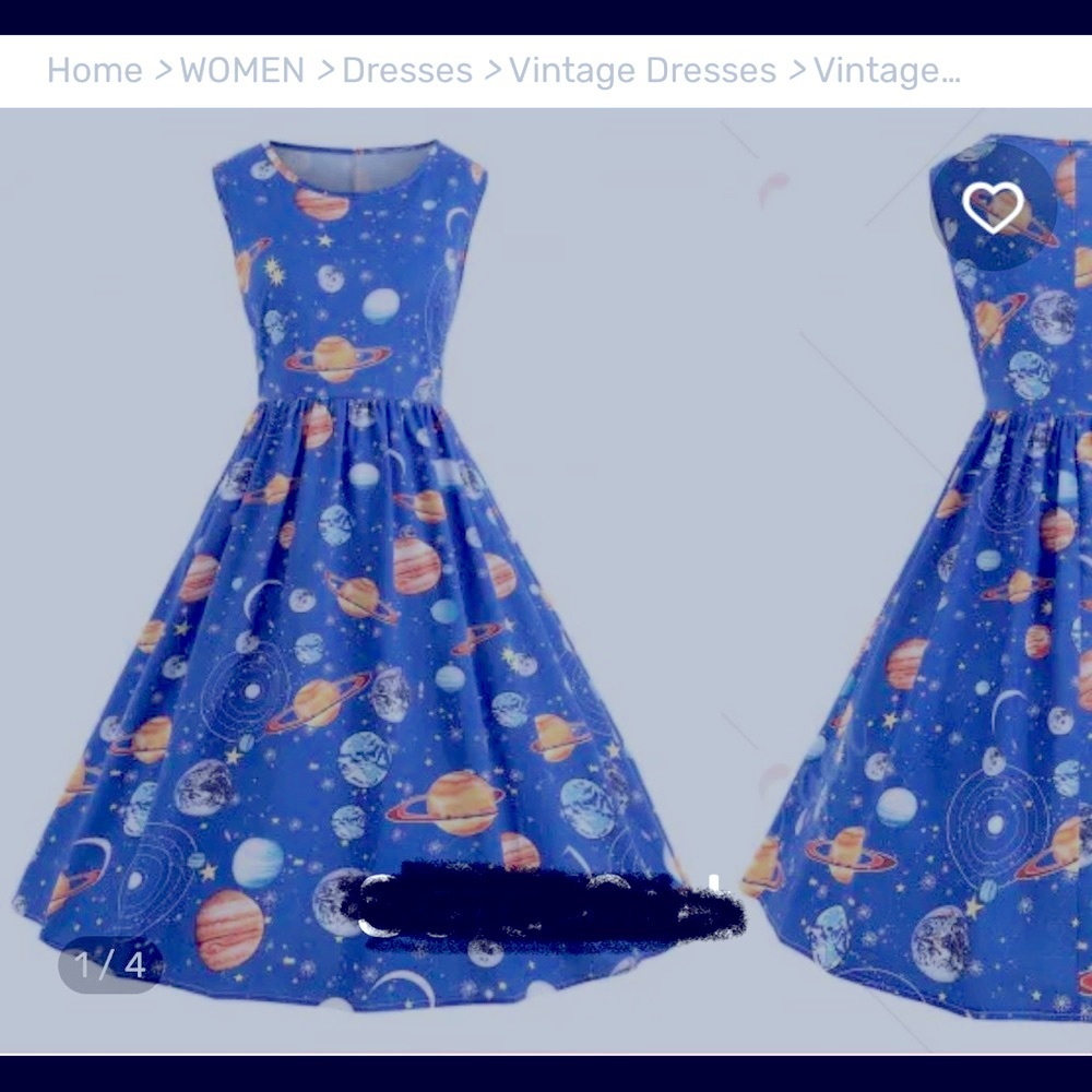 Planet Dress Blue
